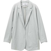 ストレッチコンフォタブルジャケット STRETCH COMFORTABLE JACKET DMF321300 ライトグレー(LL) サイズ2 [フィットネス ジャケット レディース]