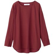スラッシュドスリーブロングスリーブシャツ SLASHED SLEEVE L/S SHIRT DMF521300 ボルドー(BD) サイズ2 [フィットネス ヨガ シャツ]