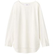 スラッシュドスリーブロングスリーブシャツ SLASHED SLEEVE L/S SHIRT DMF521300 ジャスミンホワイト(JW) サイズ3 [フィットネス ヨガ シャツ]