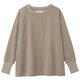 オーバーサイズプルオーバートップ OVERSIZE PULLOVER TOP DMF521302 ウォームグレー(WH) サイズ3 [フィットネス トップス レディース]