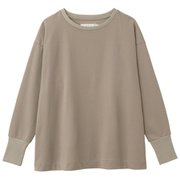 オーバーサイズプルオーバートップ OVERSIZE PULLOVER TOP DMF521302 ウォームグレー(WH) サイズ3 [フィットネス トップス レディース]