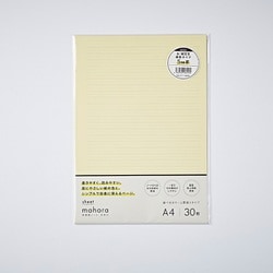 mahora(まほら) A4シート 30枚 レモン 太・細交互横罫  5mm OGN-M111-SA430
