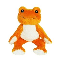 107268-17 かえるのピクルス ビーンドール ぬいぐるみ にじいろピクルス だいだい [キャラクターグッズ]