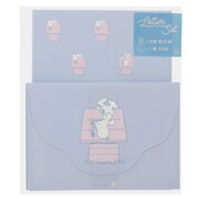 限定 レターセット POP☆LUSH（ポップラッシュ） スヌーピー ブルー S2088550