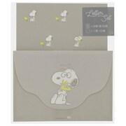 限定 レターセット POP☆LUSH（ポップラッシュ） スヌーピー グレー S2088568