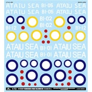A-72179 アシタのデカール 日本軍鹵獲機（零式艦上戦闘機52型 雷電） A.T.A.I.U.-SEA リポート [プラモデル用品]