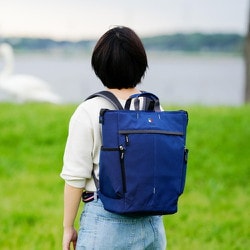 LECCEII（レッチェ） リュックトート ネイビー AOC-LC2RK NV