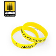 AMO-8058 S [アモ・フォー・ライフ シリコンブレスレット 黄色 170mm Sサイズ]
