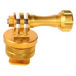 GoProアクションメタルシューアダプター ゴールド E-2353
