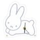 DBM-474 Dick Bruna うさぎシリーズ アクリル置時計 クリア [キャラクターグッズ]