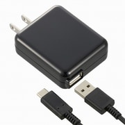 AC充電器+USB Type-Cケーブル 3A 1.5m 黒 MAV-AUC1530-K