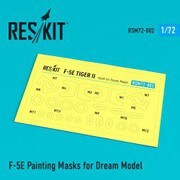 RSKM72-0002 1/72 塗装マスクシール F-5E タイガー II （ドリームモデル用） [プラモデル用品]
