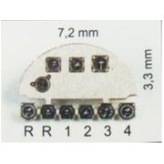 YMA7280 1/72 ディティールアップパーツ RWD-8 （PWS） 着色計器板 （IBG用） [プラモデル用パーツ]