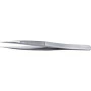 00B-SA-0-IT [idealtek 耐酸耐磁ステンレスピンセット 120mm 直型強力タイプ・ハンドルギザ付]