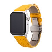 GWBSC-AW01YLW [Apple Watch 44/42mm用レザーバンド イエロー]
