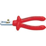 KNIPEX 絶縁1000Vエンドワイヤーストリッパー 160mm 1107-160