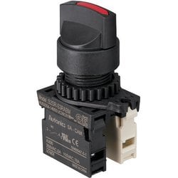 25S-902-1A1B-R [TRUSCO セレクタスイッチ Φ25 90°2ノッチ 1a-1b 赤]