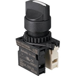 25S-902-1A1B-W [TRUSCO セレクタスイッチ Φ25 90°2ノッチ 1a-1b 白]