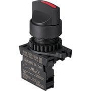 25S-902-1A-R [TRUSCO セレクタスイッチ Φ25 90°2ノッチ 1a 赤]