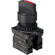 25S-902-2A-R [TRUSCO セレクタスイッチ Φ25 90°2ノッチ 2a 赤]