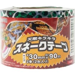 Dio スネークテープ 1Pk=2色入り（ヘビ柄緑1巻、ヘビ柄オレンジ1巻） 262293