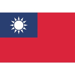406403 [東京製旗 卓上旗（16×24cm）台湾]