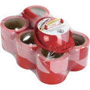NOVAP ホルダー付き表示テープ SPEED TAPE[R上]用 替えテープ レッド/ホワイト 50mm×100m 12巻セット 3055054