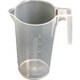 4206-2171 [レオナ 1242-02 積み重ねビーカーPP500ml]