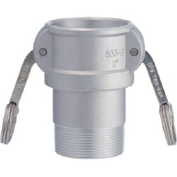 トヨックス 633-BB カムロックカプラー オネジ アルミ 2インチ AL 633-BB-2-AL
