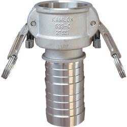 トヨックス 633-CL カムロック ツインロックタイプカプラー ホースシャンク ステンレス 3/4インチ SST 633-CL-3/4-SST