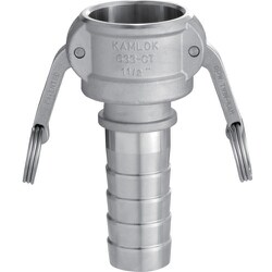 トヨックス 633-CT カムロックカプラー ホースシャンク（細め） ステンレス 1-1/4インチ SST 633-CT-1-1/4-SST