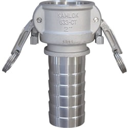 トヨックス 633-CTL カムロック ツインロックタイプカプラー ホースシャンク（細め） ステンレス 1-1/4インチ SST 633-CTL-1-1/4-SST