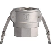 トヨックス 633-DB カムロックカプラー メネジ ステンレス 1インチ SST 633-DB-1-SST
