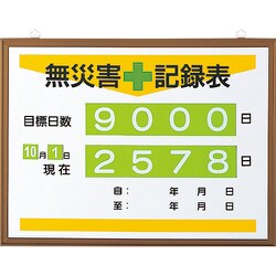867-17A [ユニット 無災害記録表（日数）]