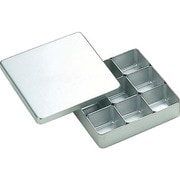 TRUSCO アルミ検食容器 ボックス9個付 150X150X38 AFS-150