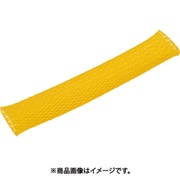 BTC-12-Y [TRUSCO カラー編組チューブ 自然折径13mm 長さ10m 1巻 黄]