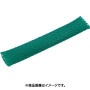 BTC-19-GN [TRUSCO カラー編組チューブ 自然折径22mm 長さ10m 1巻 緑]