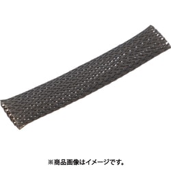 BTC-25-GY [TRUSCO カラー編組チューブ 自然折径28mm 長さ10m 1巻 灰]