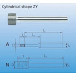 BZY-A1.0-258224 [PFERD CBNインターナルバー 3mm軸 120 刃径1.0mm]
