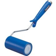 TRUSCO クリーンルーム用粘着ローラー4インチ用ハンドル 粘着ローラー青1巻付 2重袋入 CNR4H-B