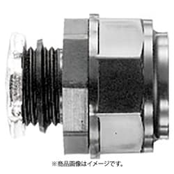 KMBGP42 [SANKEI ケイフレックス用 コネクタ ノックアウト接続用 樹脂性/黒色品 管用平行おねじ付き]