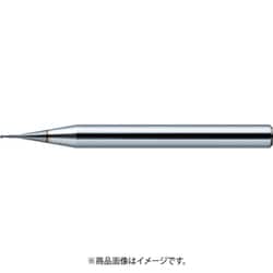 ユニオンツール DLCCOAT2枚刃銅電極加工用ロングネックボール R0.5×有効長6×刃長0.8×シャンク径4 DLCLB2010-060 （210-3013）