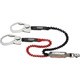 HL-ERW [タイタン EXJ伸縮ストラップ式 タイプ1ランヤード ブラック/レッド ダブル （墜落制止用器具）]