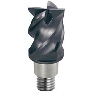 三菱 4枚刃難削材加工用 超硬制振スクエアヘッド32mm (コート品) EP7020 IMX25S4HV32033 EP7020