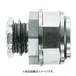 KMBGP12 [SANKEI ケイフレックス用 コネクタ ノックアウト接続用 樹脂性/黒色品 管用平行おねじ付き]