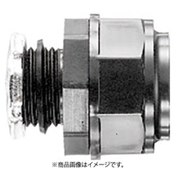 KMBGP16 [SANKEI ケイフレックス用 コネクタ ノックアウト接続用 樹脂性/黒色品 管用平行おねじ付き]
