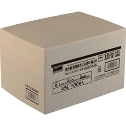 KXS00120 [TRUSCO 海外製 業務用ポリ袋 透明・箱入 0.1×120L 100枚入]