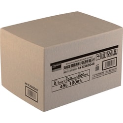 KXS0045 [TRUSCO 海外製 業務用ポリ袋 透明・箱入 0.1×45L 100枚入]