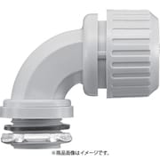 N29BG12LG [SANKEI サンフレキROBO 90°コネクタ ノックアウト接続用 管用平行おねじ付き ライトグレー色]