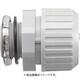 N2BG25LG [SANKEI サンフレキROBO コネクタ ノックアウト接続用 管用平行おねじ付き ライトグレー色]